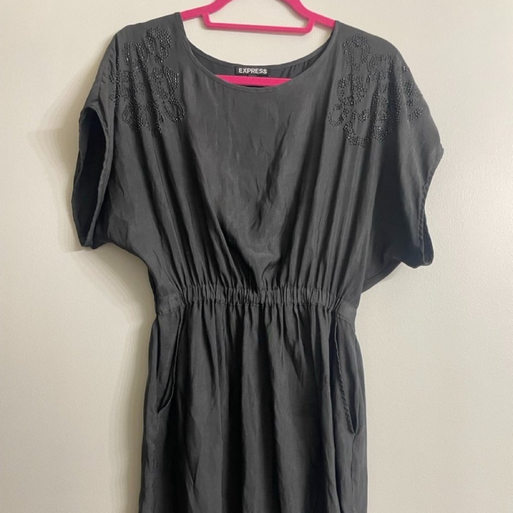 Dark grey dress with pockets from Express
